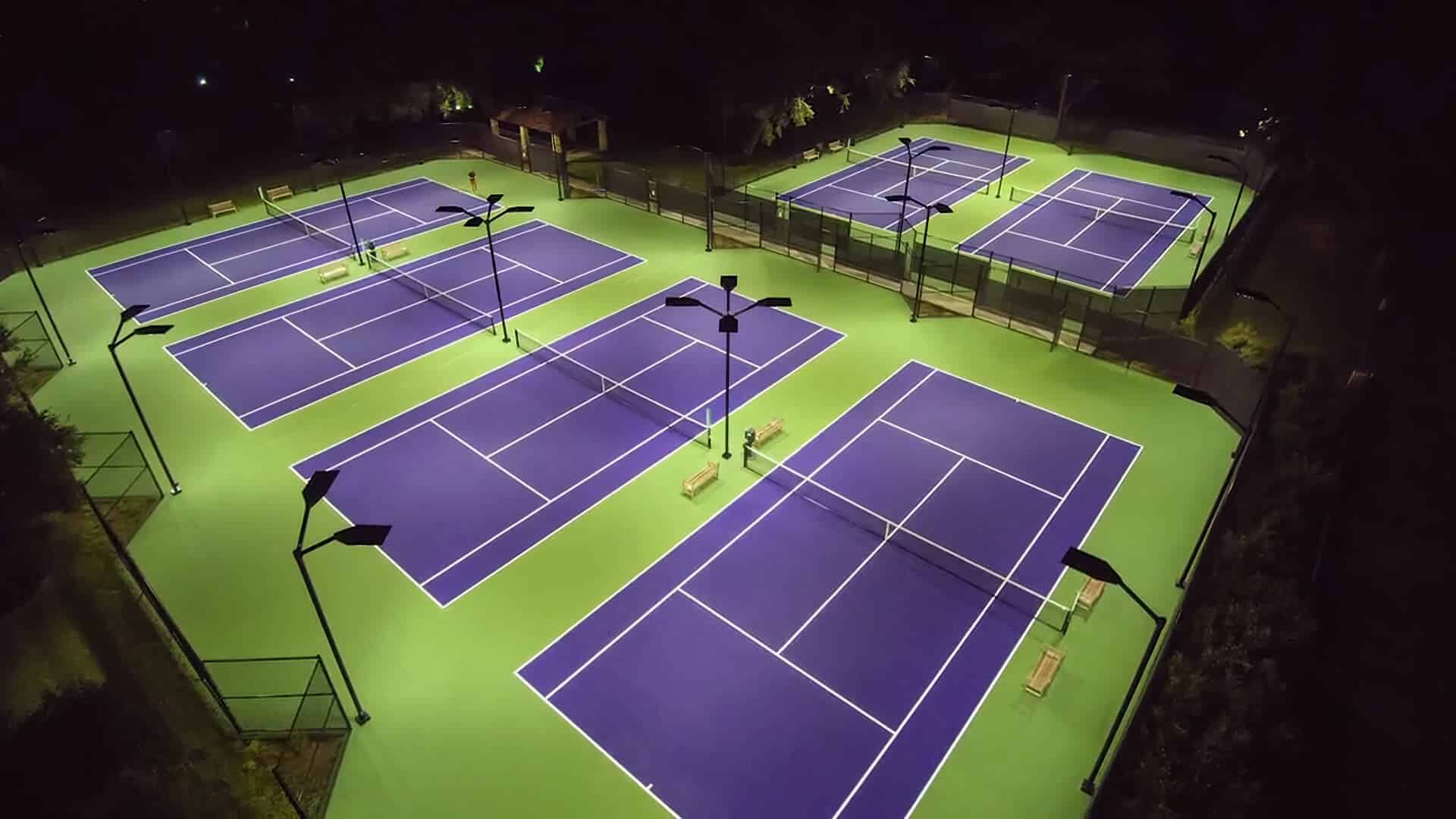 Court Lighting Installation services in Dallas, Texas - professional tennis court construction and installation